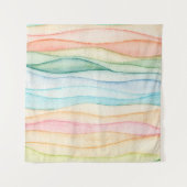 Waterverf schilderij kleurrijk schilderij wandkleed (Voorkant (horizontaal))