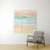 Waterverf schilderij kleurrijk schilderij wandkleed (In Situ (horizontaal))