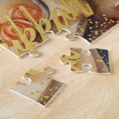 Waterverf Schilderij Menorah Happy Chanoeka Legpuzzel (Zijkant)