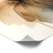 Waterverf schilderij Moose 5:4 Poster (Hoek)