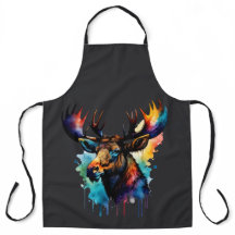 Waterverf schilderij Multi gekleurde eland