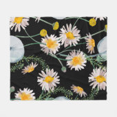 Waterverf schilderij naadloos met chamomil fleece deken (Voorkant (Horizontaal))