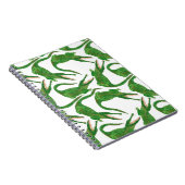 waterverf schilderij naadloos met krokodil notitieboek (Rechterzijde)