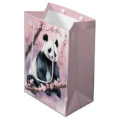 Waterverf schilderij Panda Beer Medium Cadeauzakje (Voorkant Gekanteld)