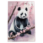 Waterverf schilderij Panda Beer Medium Cadeauzakje (Achterkant)