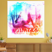 Waterverf schilderij Pilates Canvas Afdruk (Insitu (Woonkamer))