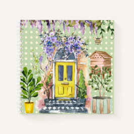 Waterverf schilderij Polka dots Groene Tuin Schets Notitieboek