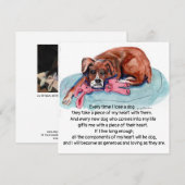 Waterverf schilderij pup & "Elke keer als ik een h Feestdagenkaart (Voorkant / Achterkant)