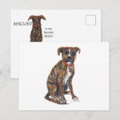 waterverf schilderij redding pup briefkaart (Voorkant / Achterkant)