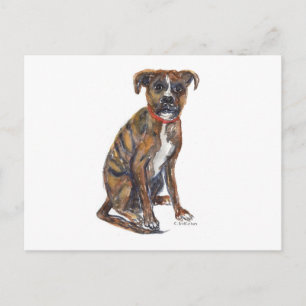 waterverf schilderij redding pup briefkaart