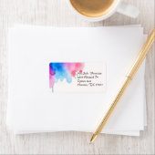 waterverf schilderij Retouradres Mailing Label (Insitu)