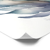 Waterverf schilderij rood haar zeemeermin poster (Hoek)