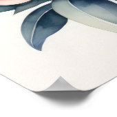 Waterverf schilderij roze pioenen 4:5 II Poster (Hoek)