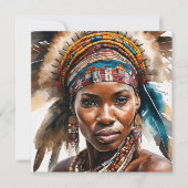 Waterverf schilderij set, hyperrealistisch karakte kaart (Voorkant)