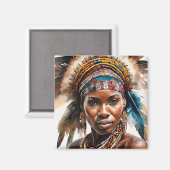 Waterverf schilderij set, hyperrealistisch karakte magneet (Voorkant / Achterkant)