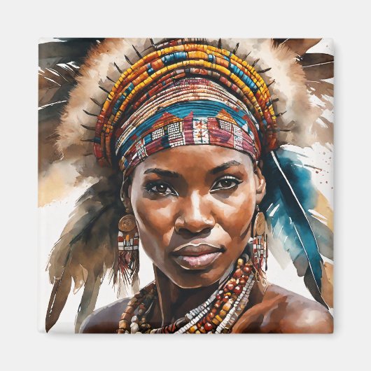 Waterverf schilderij set, hyperrealistisch karakte magneet (Voorkant)