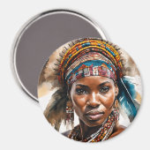 Waterverf schilderij set, hyperrealistisch karakte magneet (Voorkant / Achterkant)