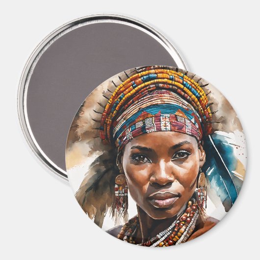 Waterverf schilderij set, hyperrealistisch karakte magneet (Voorkant / Achterkant)