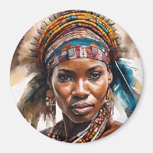 Waterverf schilderij set, hyperrealistisch karakte magneet (Voorkant)