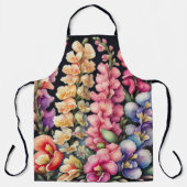 Waterverf Schilderij Snapdragons Bloemen Floral Schort (Voorkant)