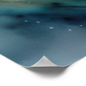 Waterverf Schilderij Tekening Vis Poster (Hoek)