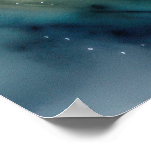 Waterverf Schilderij Tekening Vis Poster (Hoek)