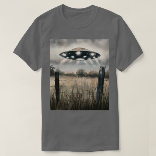 Waterverf schilderij UFO T-shirt (Design voorkant)