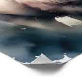 Waterverf Schilderij van Big Horn Sheep II Poster (Hoek)