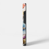 Waterverf Schilderij van Bloemen. iPhone Hoesje (Linkerkant)