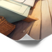 Waterverf Schilderij van Boerderij Keuken Poster (Hoek)