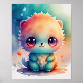 Waterverf Schilderij van Chibi Monster Poster (Voorkant)