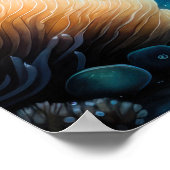 Waterverf Schilderij van Clown Fish Poster (Hoek)