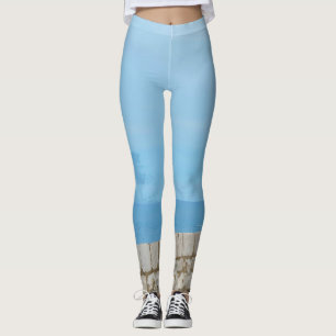 Waterverf schilderij van de stadsmuur van Dubrovni Leggings
