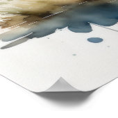 Waterverf Schilderij van een Capybara 5:4 Poster (Hoek)