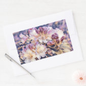 Waterverf schilderij van een paarse azeea blossom  rechthoekige sticker (Envelop)