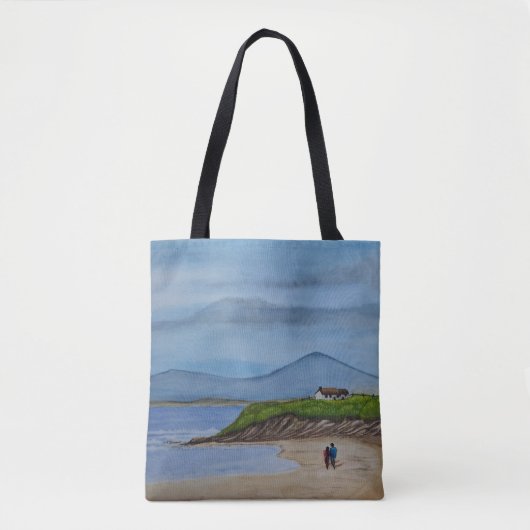 Waterverf schilderij van een romantische dag op he tote bag (Voorkant)