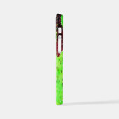 Waterverf schilderij van een weelderige lentetuin iPhone hoesje (Linkerkant)