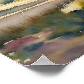 Waterverf Schilderij van Frans Chateau Poster (Hoek)