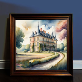 Waterverf Schilderij van Frans Chateau Poster