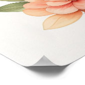 Waterverf Schilderij van Gardenia in Pot II Poster (Hoek)