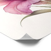 Waterverf Schilderij van Gladiolas II Poster (Hoek)