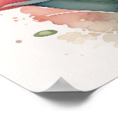 Waterverf Schilderij van Gladiolas III Poster (Hoek)