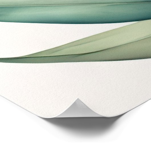 Waterverf Schilderij van Gladiolas VIII Poster (Hoek)