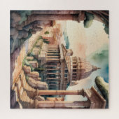 Waterverf Schilderij van het oude Rome Legpuzzel (Horizontaal)