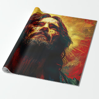 waterverf schilderij van Jezus Christus Cadeaupapier