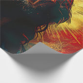 waterverf schilderij van Jezus Christus Cadeaupapier (Hoek)