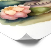 Waterverf Schilderij van Kawaii Chibi Creature Poster (Hoek)