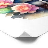 Waterverf Schilderij van Kawaii Chibi Mannelijk Vr Poster (Hoek)