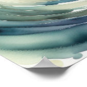 Waterverf Schilderij van Koi Fish III Poster (Hoek)