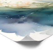 Waterverf Schilderij van Koi Fish Poster (Hoek)